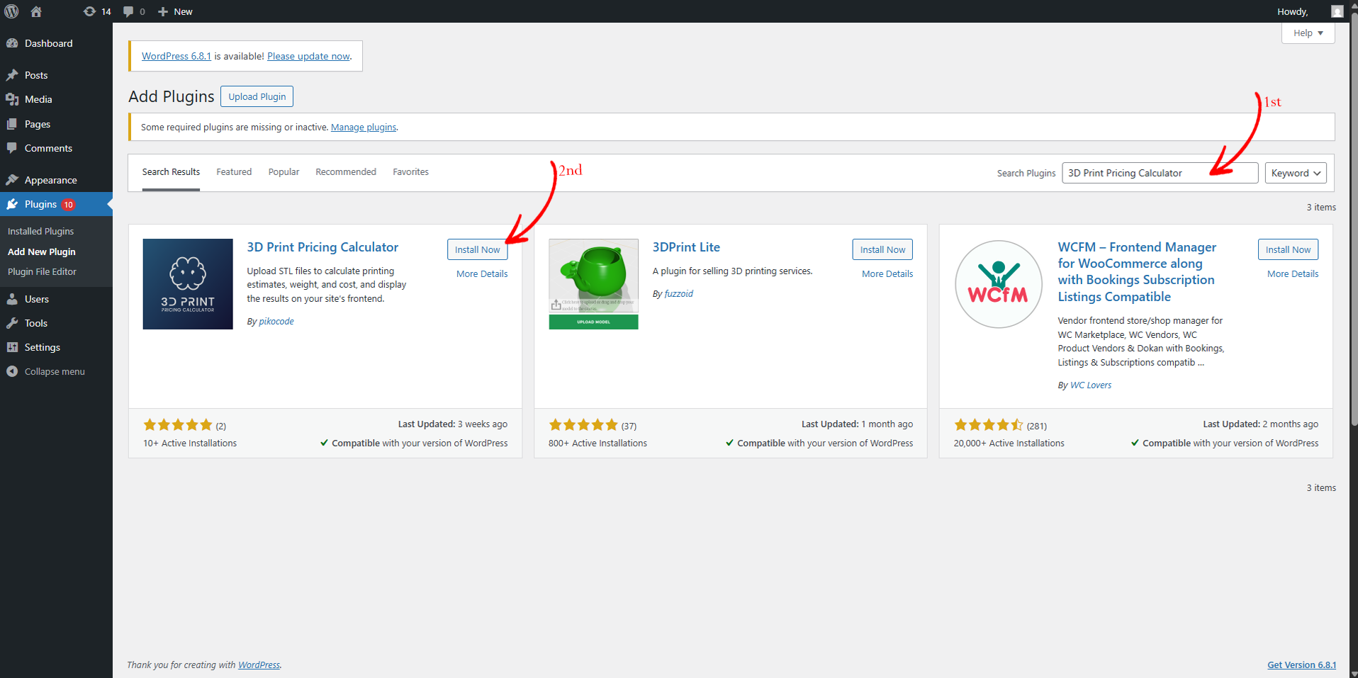 Plugin Search Results