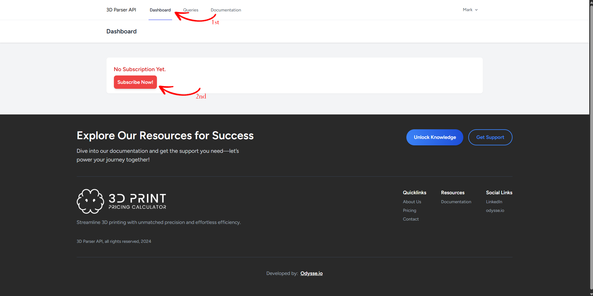 Subscription Page