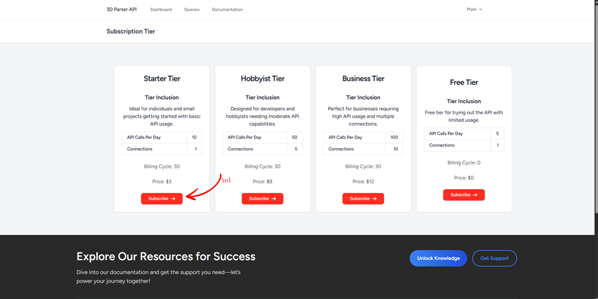 Subscription Payment Page